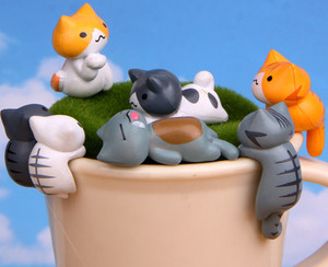 Mới 6 Loại Nhựa Khác Nhau Phụ Kiện Mèo Dễ Thương Mèo Nhựa Trang Trí Nhựa Đồ Chơi Thủ Công Sáng Tạo Mini Fairy Garden Trang Trí - Product Image 6