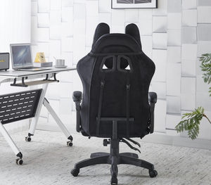 <span class=keywords><strong>Silla</strong></span> Gamer Ergonómica con Tapicería, Soporte Lumbar, Reposacabezas, Altura Ajustable y Giratoria - Product Image 4
