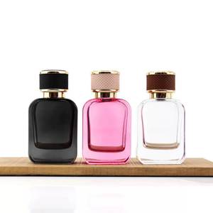Botella de Perfume Vacía Personalizada de 50 ml, Plana y de Color, con Pulverizador, Impresión Serigráfica, Material de Vidrio, Forma Única, Marca <span class=keywords><strong>Taibo</strong></span> - Product Image 4