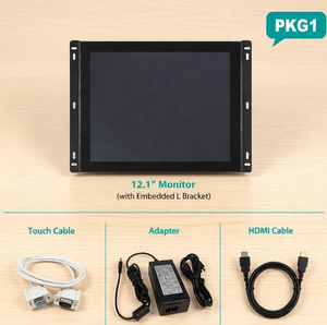 Moniteur tactile haute sensibilité, interface tactile USB, panneau de moniteur tactile intégré avec supports de montage sur panneau - Product Image 1