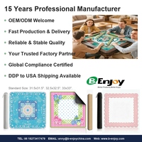 Tapis de Mahjong de Noël 33 pouces en néoprène, impression personnalisée américaine, inodore, base en caoutchouc antidérapante, livraison directe d'usine DDP USA