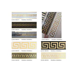 Australia Strip Tile decorative wall tiles Grey Industrial Style Mosaic Long Strip Simple Pattern Waistline Decorative Mosaic