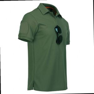 Tactique personnalisé en tricot uni écologique pour chemises pour hommes à manches courtes - Product Image 6