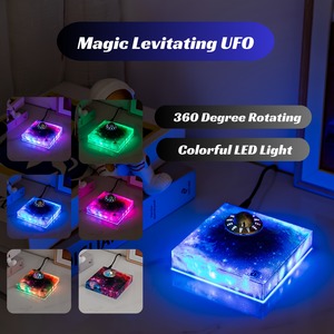 Explore the Mystical Cosmic Wonder <b>Floating</b> Light UFO with Starry Sky Design Perfect for <b>Desk</b> Decoration and Personalized Gifts - Product Image 2