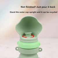 Bouteille d'eau pliable en silicone écologique pour animaux de compagnie, idéale pour les promenades et la boisson en extérieur