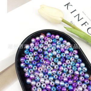 ลูกปัดมุกเทียมทรงกลมแบบรูตรงขนาด 6-8 มม. สำหรับทำเครื่องประดับ DIY แพ็คใหญ่ แหล่งผลิตเฉาโจว - Product Image 3