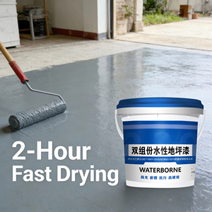 Peinture de marquage routier à séchage rapide à base d'eau acrylique BKW D2 pour les emplacements de stationnement et les sols en ciment, application au rouleau - Product Image 3