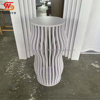 Ensemble de toile de fond en PVC blanc personnalisé lisse, décoration de mariage, décoration de scène en acrylique, arche de mariage pour les événements de fête