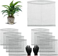 Paniers en treillis métallique pour animaux, paniers à plantes, paniers de protection des racines en treillis métallique tricoté en acier inoxydable 304 pour la protection des baies et des légumes du jardin