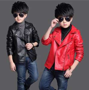 Veste en cuir pour enfants Cy12478a, vente chaude, pour filles et garçons de 2 à 15 ans - Product Image 1