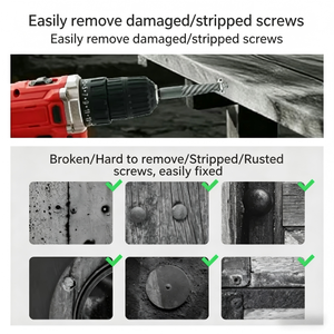 Spiral Flute Extractor Set 1/4 Inch For Damaged Screw Or <b>Bolt</b> <b>Removal</b> Diy <b>Tools</b> - Product Image 3