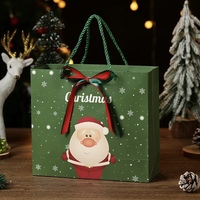 Nouvelle boîte cadeau de Noël grand format 2026 en papier kraft avec revêtement UV, emballage cadeau recyclable pour la décoration de Noël