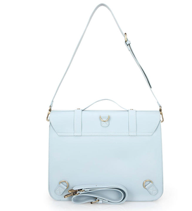 Sac à main vegan bleu de style britannique pour femme avec nœud décoratif, sac à bandoulière pour femme, sac à dos - Product Image 6