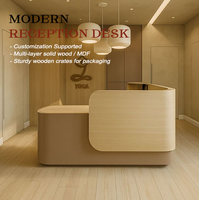Nouveau comptoir de réception moderne pour hôtel et centre commercial, table de réception de salon de beauté, moderne, luxueux, écologique