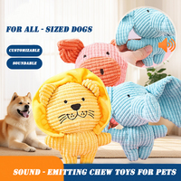 Velours Maïs Mâcher Pet Jouet Interactif Résistant Dentition Peluche pour Teddy Chiens Chats et autres Animaux de Compagnie Auto-divertissement avec Son