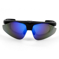 Lunettes de soleil de sport à rabattable, Anti UV, à insertion optique, interchangeable, pour cyclisme et pêche,