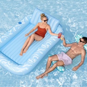 B03 Jilong 18 Túi Thời Trang Mat 27131 <span class=keywords><strong>Inflatable</strong></span> Nệm Nước Thiết Kế Mới Đầy Màu Sắc Cuộn Dây Chùm Xây Dựng Nước Hồ Bơi <span class=keywords><strong>Float</strong></span> - Product Image 3