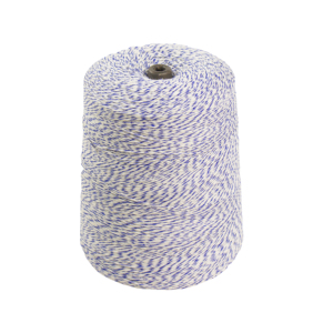 Fil à pâtisserie en coton et polyester mélangé, 4 brins, noir et blanc, varié, fabriqué en usine, en cône - Product Image 4