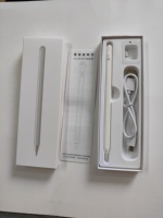 Pena Stylus Aktif dengan Fitur Palm Rejection, Sensitivitas Tilt, Pengisian Daya Tipe C, Baterai Tahan Lama untuk Menggambar di iPad 2018-2024