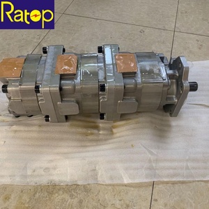 Pompe à engrenages hydraulique de HAUTE QUALITÉ 705-56-34040 7055634040 Pompe à engrenages triple pour WA400 WA420 - Product Image 1