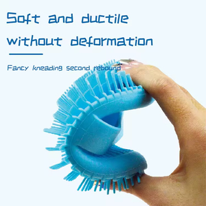 Cepillo de Silicona Redondo de Color Sólido de Grado Alimenticio para Limpieza del <span class=keywords><strong>Cuero</strong></span> <span class=keywords><strong>Cabelludo</strong></span> con Cerdas Suaves de Silicona para Uso Corporal - Product Image 6