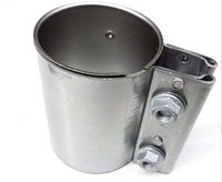 Coupleur de serrage de joint bout à bout de manchon d'échappement en acier inoxydable SS304 pour système de mesure métrique Colliers de serrage personnalisés OEM