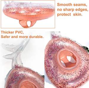 Venta al por mayor de PVC bebé inflable sirena <span class=keywords><strong>piscina</strong></span> Floatie para bebés de 2 <span class=keywords><strong>meses</strong></span> a 6 años de verano <span class=keywords><strong>piscina</strong></span> anillos con lentejuelas - Product Image 4