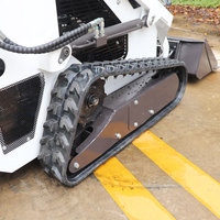 Minipala cingolata Euro 5 EPA Kubota a benzina con capacità di carico nominale di 330 kg, trinciatrice forestale, tosaerba, motore ad alta potenza