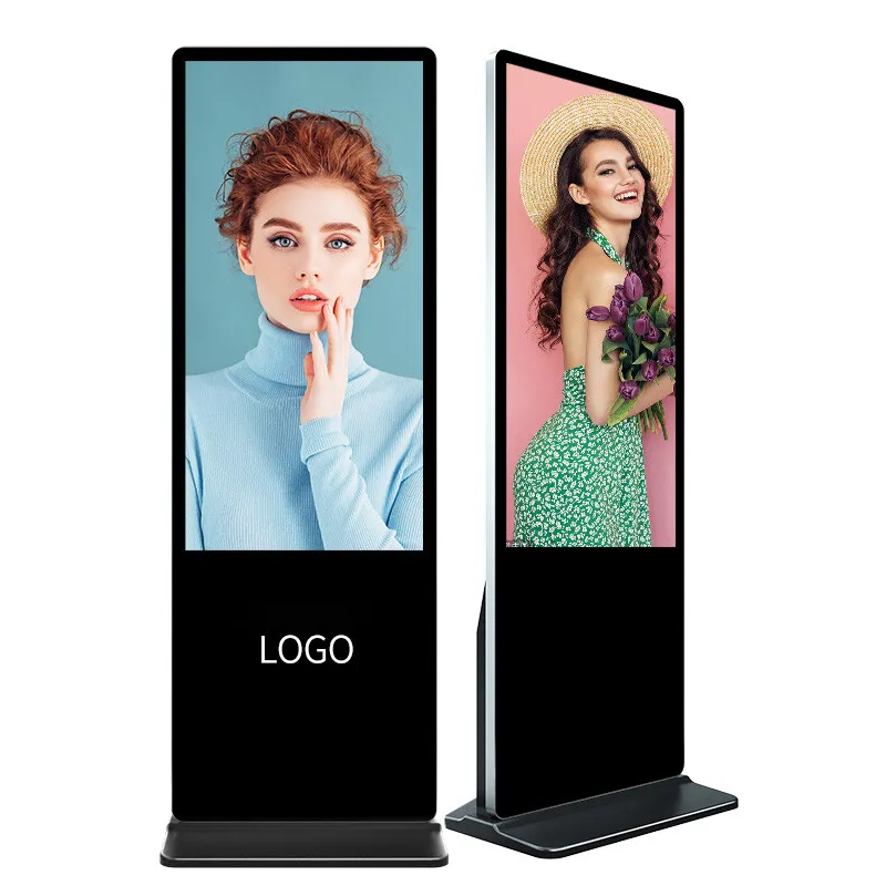 Fabriek Levering Android Besturingssysteem 55 Inch Lcd Digitale Bewegwijzering Indoor Reclame Verticale Touchscreen Interactieve Kiosk