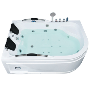 Mandrex Vasca Idromassaggio di Lusso per 2 Persone, Bianca, in Acrilico, Rettangolare, Trasparente, da Interno, Portatile, 1,8m, con Sistema di Drenaggio - Product Image 6