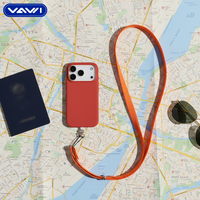 VAWI-Coque de téléphone tressée en nylon pour téléphone portable, bandoulière de 65cm, badge universel, breloque corde