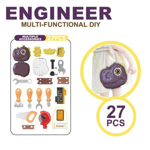 Kit de réparation de sac à bandoulière dinosaure DIY 27 pièces, jouet éducatif pour enfants, jeu de rôle d'ingénieur de maintenance, cadeau éducatif - Product Image 2