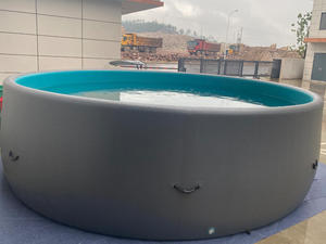 Piscina Gonfiabile per Bambini di Grandi Dimensioni, Portatile, in PVC, per Divertimento Acquatico Familiare, Materiale Drop Stitch - Product Image 5