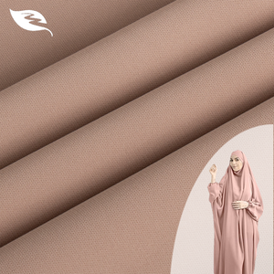 Многоцветный, на заказ, Дубай, мусульманская однотонная окрашенная Мягкая дышащая тканая 100% Полиэстеровая шифоновая креп абайская ткань - Product Image 1