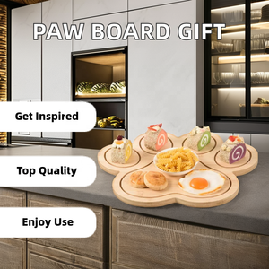 Tagliere <span class=keywords><strong>in</strong></span> <span class=keywords><strong>Legno</strong></span> di Bambù a Forma di Zampa, Ecologico, <span class=keywords><strong>per</strong></span> Salumi e Formaggi, Regalo Unico <span class=keywords><strong>per</strong></span> Amanti di Cani e Gatti, Casa e Campeggio - Product Image 3