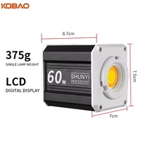 Lampe LED COB portable bicolore Kdbao 65W, lumière de studio vidéo, qualité des couleurs Ra90+, alimentation par batterie, télécommande pour YouTube Live