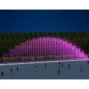 2024装飾のためのステンレス鋼の小さな音楽噴水ダンス音楽噴水の新しいデザイン