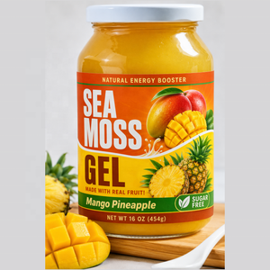 <span class=keywords><strong>Gel</strong></span> di Muschio Marino Senza Zucchero OEM con Etichetta Privata, Gusto Mango e Ananas, Pasta Naturale di Muschio Marino alla Frutta 16oz, Integratore Alimentare - Product Image 2