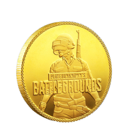 Vente en gros usine : Médaille commémorative religieuse de collection, thème Battle Royale, plaquée or, gravée, moderne et traditionnelle, UV