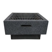 Fabricant de brasier 2022, chauffages à bois pour brûler du bois en pierre naturelle d'extérieur, foyer carré, Barbecue pour toutes les saisons