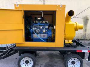 Groupe électrogène à châssis ouvert avec pompe à eau, moteur Weifang ZH4100ZP, 30KW 36KVA, triphasé, démarrage 12V, 1800 tr/min, 50/60Hz - Product Image 3