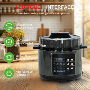 Olla a Presión Eléctrica Inteligente de 5L, Digital, <span class=keywords><strong>8</strong></span> <span class=keywords><strong>Litros</strong></span>, con Olla Interior de Acero Inoxidable, Servicio OEM ODM - Product Image 5