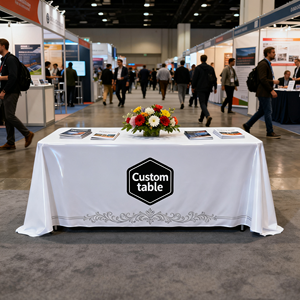 Nhãn hiệu in không thấm nước <span class=keywords><strong>PVC</strong></span> hình chữ nhật Khăn trải bàn trong CuộN tùy chỉnh cho các sự kiện đám cưới & bên thân thiện với môi nhựa Bìa - Product Image 5