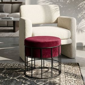 Modern Accent <b>Stool</b> Contemporary Accent <b>Chair</b> Decorative Seating Furniture Stylish Home Living Room Bedroom - Product Image 5