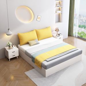 Cama de Plataforma Moderna, Ecológica, Multifuncional, Cómoda y Ahorradora de Espacio, Fabricada con Madera de Caucho Sólido - Product Image 4