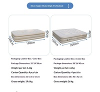 Lit gonflable convertible avec pompe intégrée, matelas pneumatique pliable en mousse, coussin de couchage portable pour le camping, la maison et la chambre d'amis