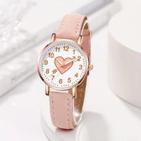 Nouvelle montre pour enfants avec cadran en forme de cœur, montre tendance pour étudiantes, montre simple pour filles, montre pour petite amie, Orologio Donna
