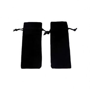 Petit sac à bijoux personnalisé 6*15cm, pochette en velours avec cordon de serrage, avec marque pour l'emballage des cristaux - Product Image 6