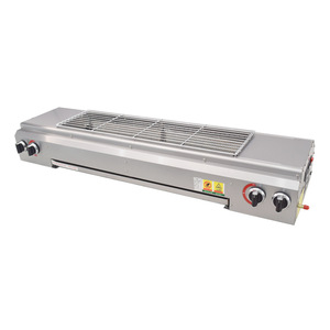Commercial Stainless Steel Electric <b>Smokeless</b> Grill with Easy Cleaning Plug-And-Play for Grilling Meat Fish Chicken Skewers - Product Image 1