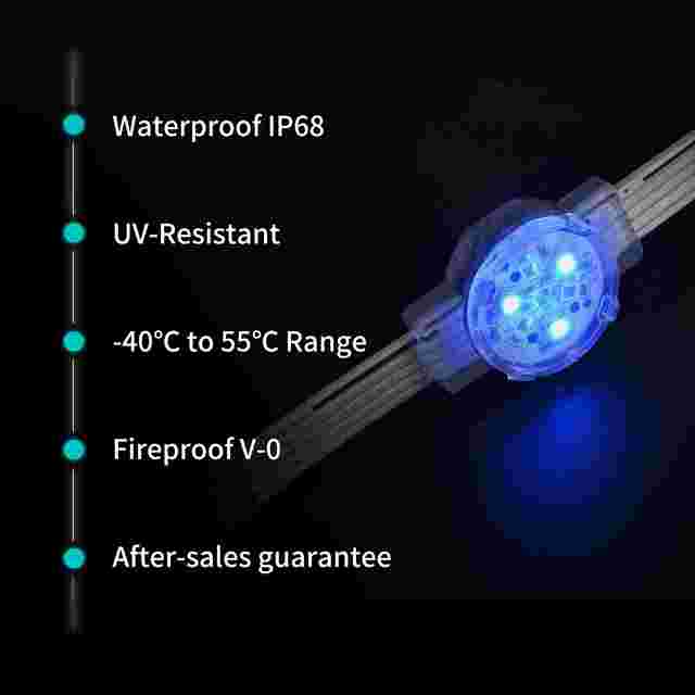 Outdoor LED Pixel Screen IP68 for Building Facade and Commercial Advertising Display
